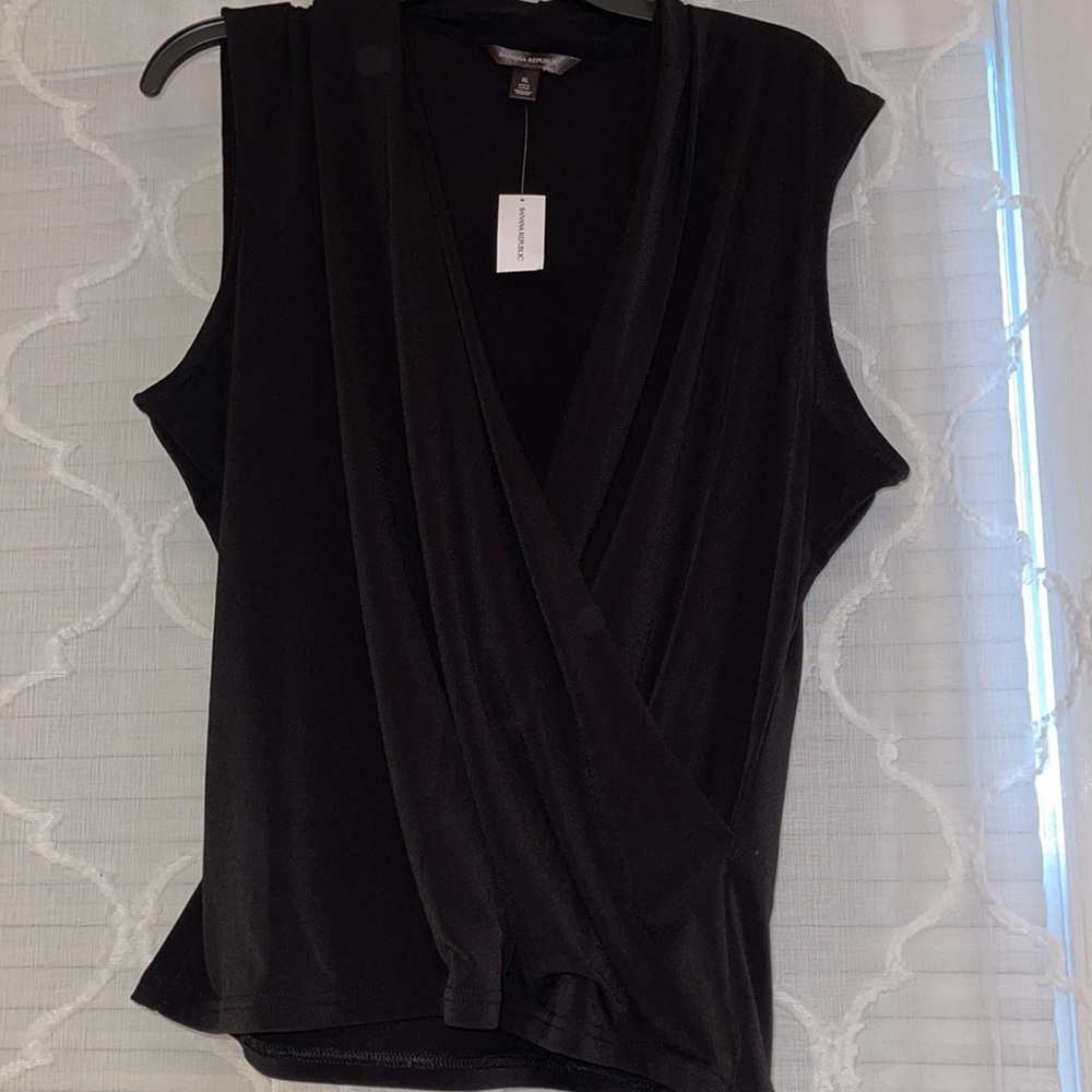 NWT BANANA REPUBLIC WRAP TOP XL